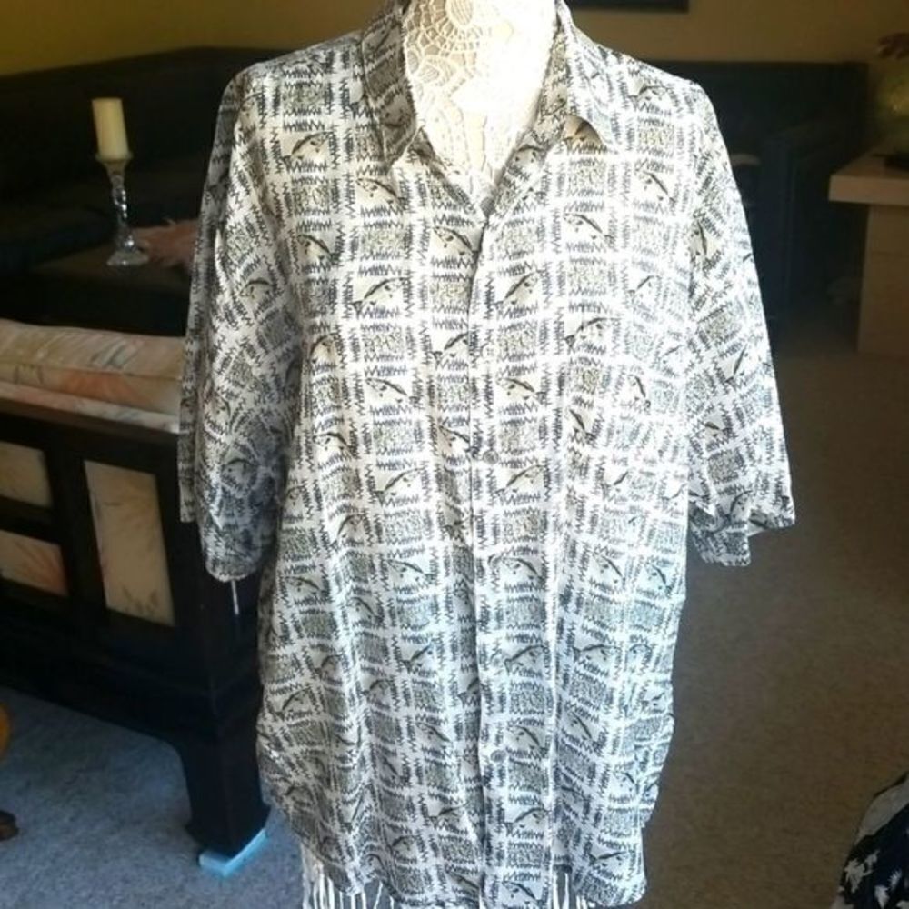 Summa Silk Blend Aloha Shirt‎